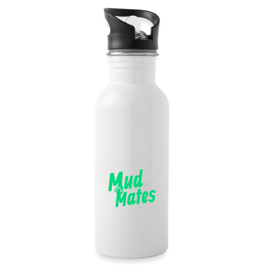 MudMates NEON Water Bottle - weiß